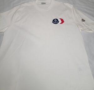 Moncler White Logo T-Shirt for Men